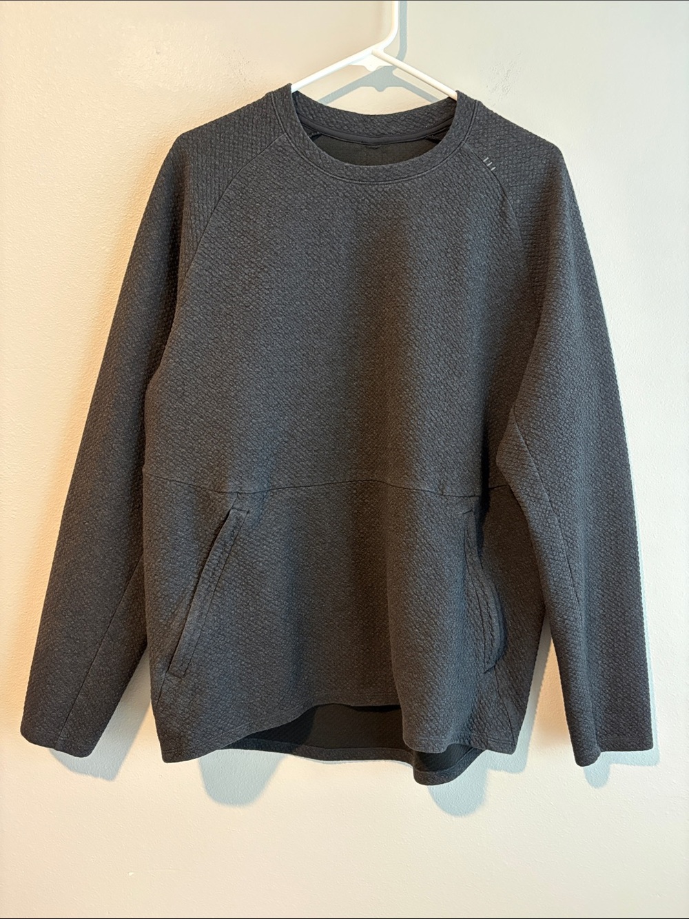 Lululemon At Ease Crew Neck Pullover - Men’s Large, Charcoal Gray